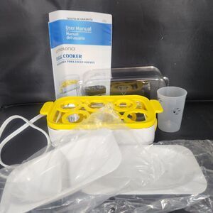 Ambiano Electric Egg Cooker Omelette Steamer Poached Boil 6 Eggs New WORKS Aldi